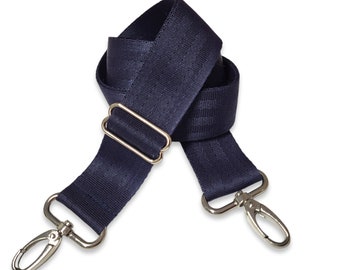 Taschengurt, dunkelblau, breiter Riemen, extra langer Taschenriemen 170cm