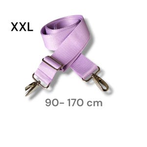 Taschengurt, flieder, breiter Riemen, 4 cm extra langer Taschenriemen 170cm crossbody