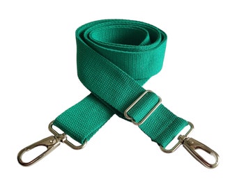 Bag strap green, wide strap, extra long bag strap 90-170 cm XXL, interchangeable strap trend green bag strap, large sizes, long lengths