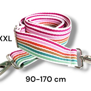 Taschengurt, breiter Riemen, extra langer Taschenriemen 90-170cm XXL, Rainbow, Wechselgurt, Tragegurt, Trageriemen Umhängetaschen,Regenbogen