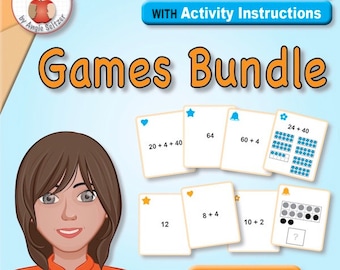 1st Grade Math Sense Games & Activities: 12 Sets of 40 Printable Cards