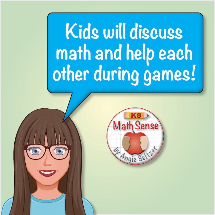 6th Grade Math Sense Games & Activities: 17 Sets of 40 Printable Cards ...