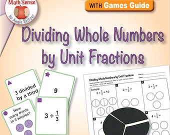 5th Grade Math Sense Games | Dividing Whole Numbers by Unit Fractions [Code 5F27]