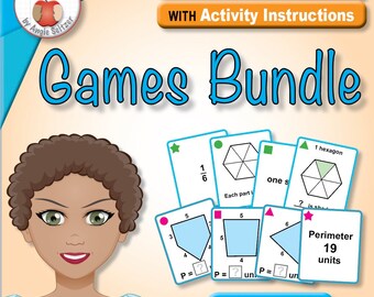 3rd Grade Math Sense Games & Activities: 12 Sets of 40 Printable Cards