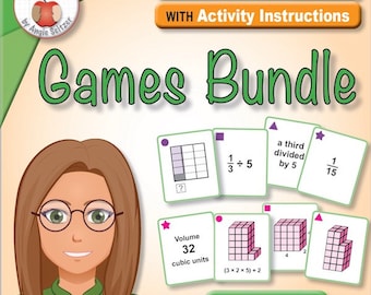 5th Grade Math Sense Games & Activities: 14 Sets of 40 Printable Cards
