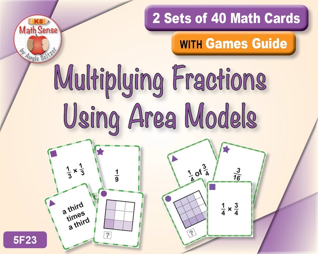 5th Grade Games | 2 Sets Multiplying Fractions Using Area Models [code ...