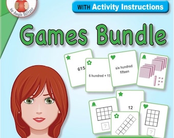 2nd Grade Math Sense Games & Activities: 10 Sets of 40 Printable Cards