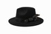 Black Fedora Hat, Wide Brim Fedora Hat, Pyrite Stone, Felt Hat, One Size fits all, Mens and Womens Fedora 