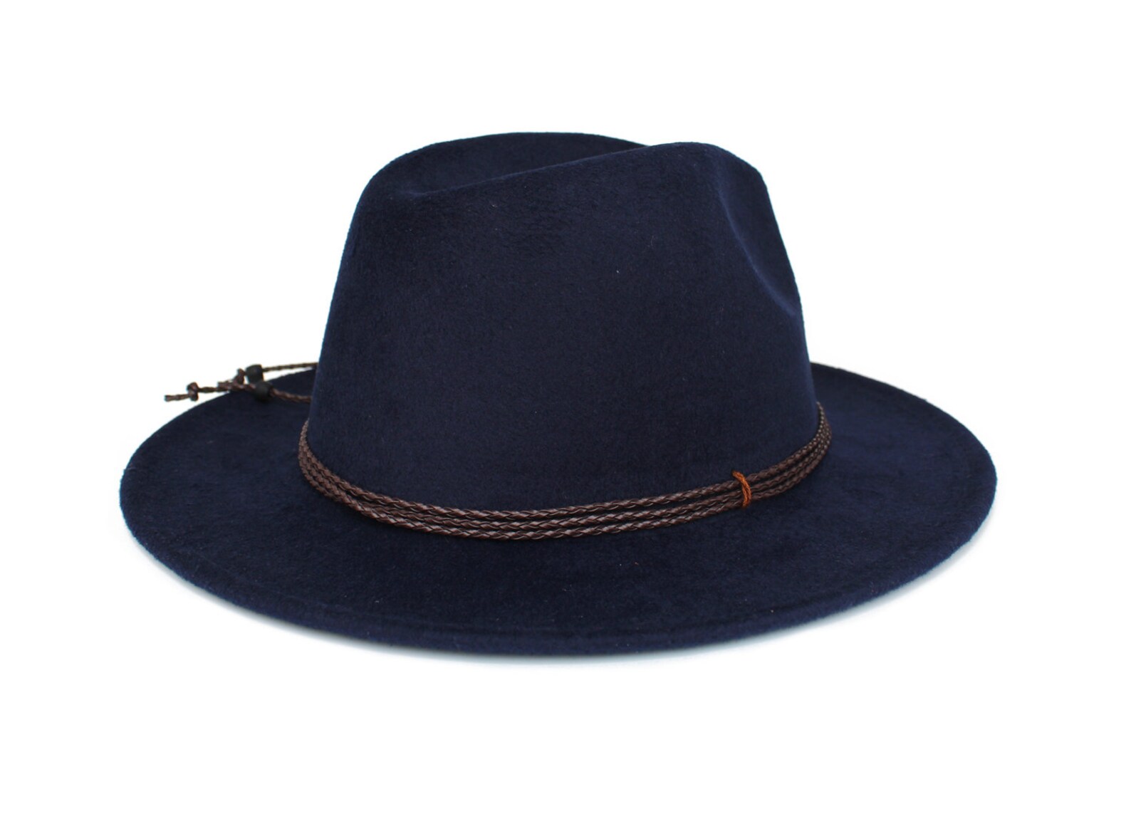 Navy Blue Fedora Hat Wide Brim Fedora Hat Felt Hat Agate Etsy