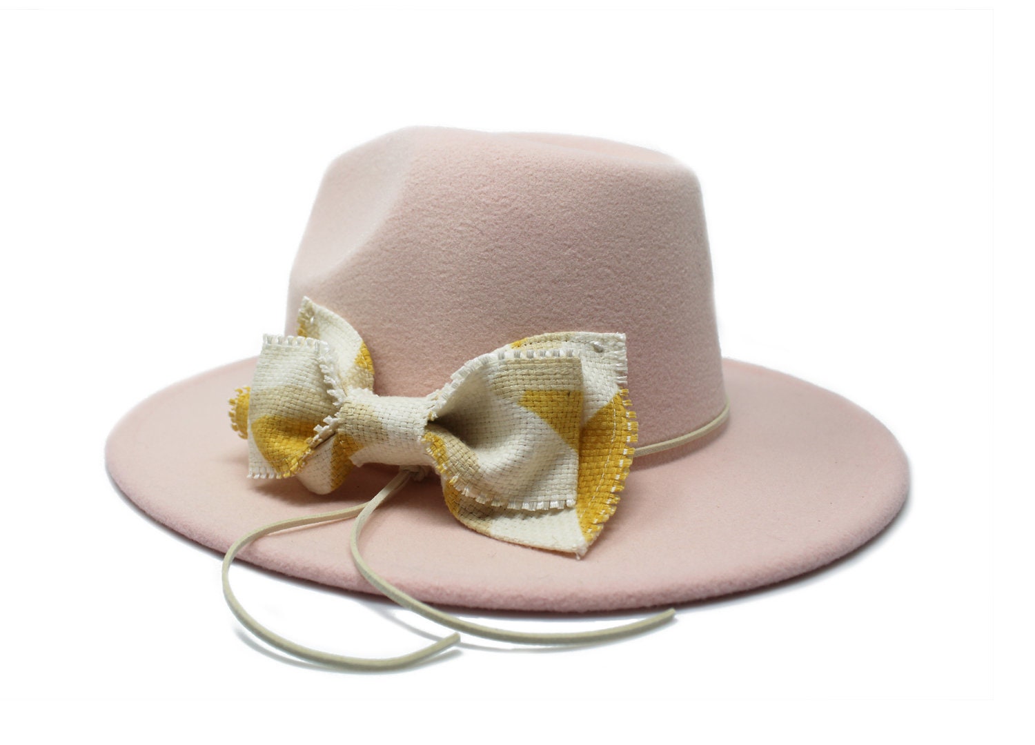 Shiloh Summer Blush Fedora with Leather Band