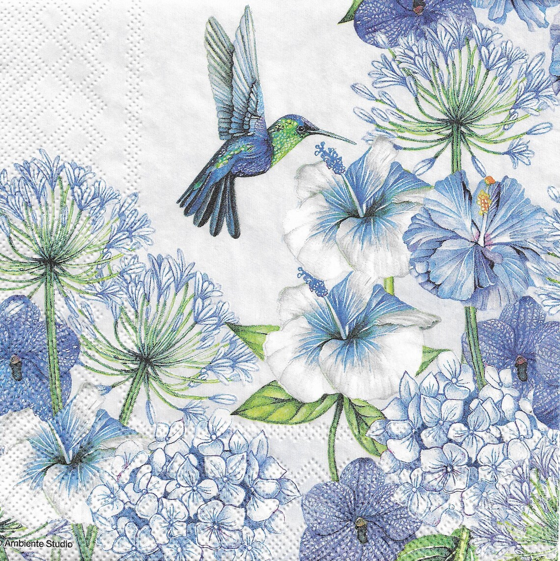 Decoupage Lunch Napkins Set of Two Etsy Canada