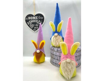 Easter Gnome Home Decor Spring Gnome coffee gnome Pastel Gnome Farmhouse Gnome tiered tray Bunny Gnome Farmhouse Decor