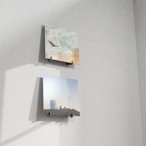 Modern and minimal wall mounted vinyl display