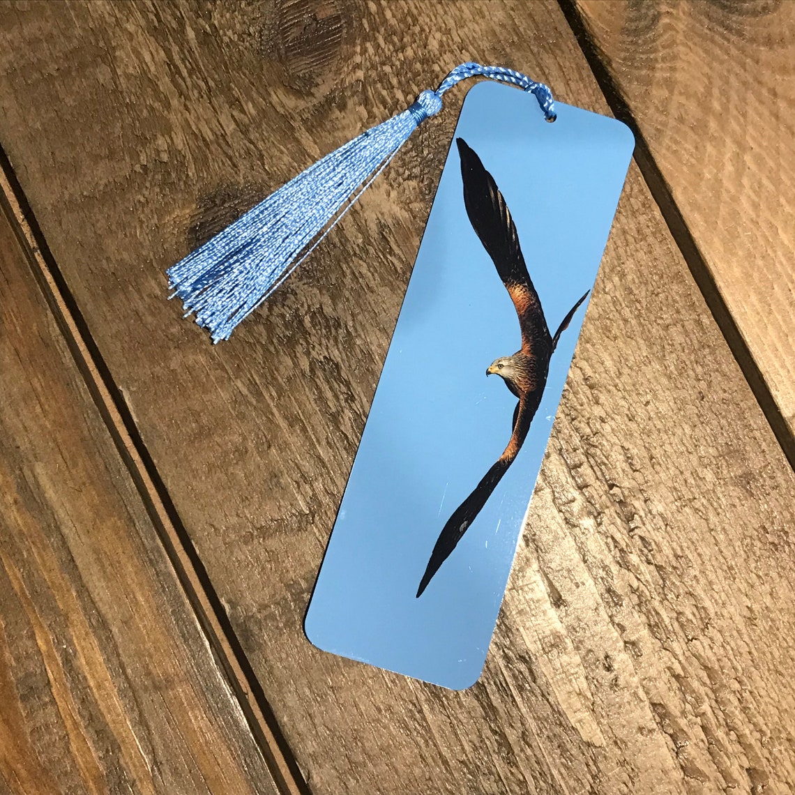 Red Kite Photo Bookmark Printed On Aluminium Etsy