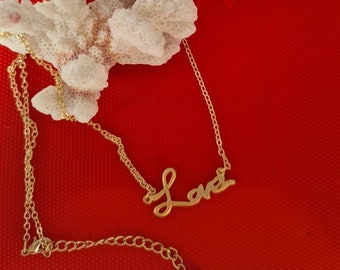 Love pendant necklace, ideal gift for Christmas, birthdays, mom, sister, friend, girlfriend, weddings, baptisms