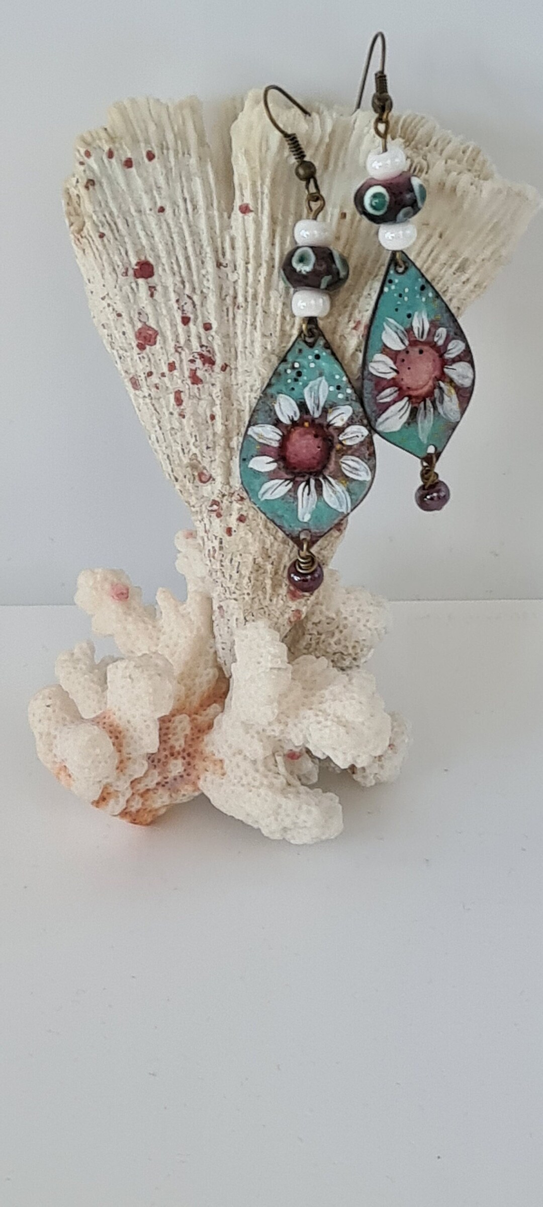 Boucles d'Oreilles Marguerite | Argent 925 & lumière dorée – Les Petits Imprimés