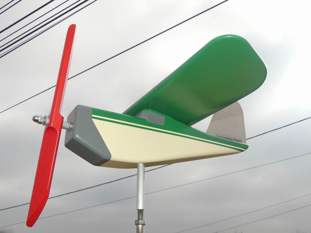 Colorful Wood Plane Weathervane 24/015 Les Weathervanes D'angelo Garden