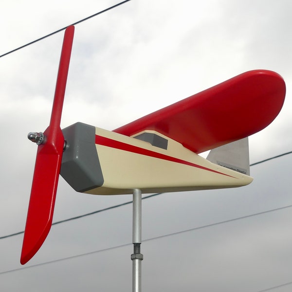 colorful wood plane weathervane 24/013 Les girouettes d'Angelo garden decoration handmade wind aviation