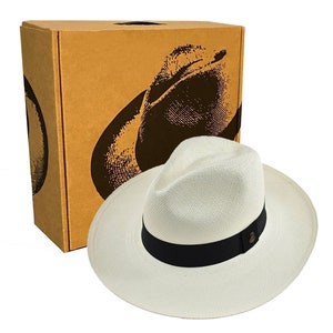 White Eva Wide Brim Panama - 100% Straw Toquilla from Ecuador - Raceu Hats