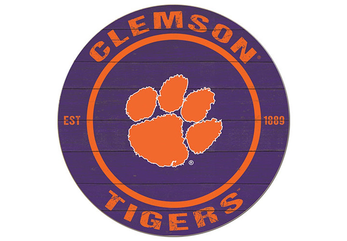 Available in 60 Colleges 20x20 Colored Collegiate Classic Clemson