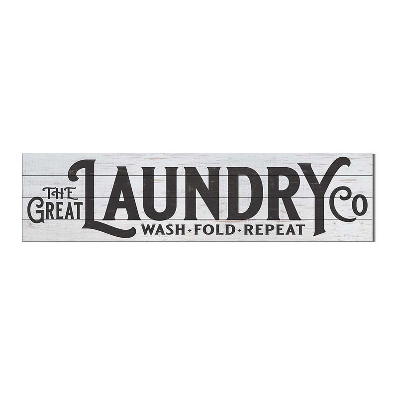40x10 Great Laundry Company Weathered Charcoal Slat Sign - Etsy