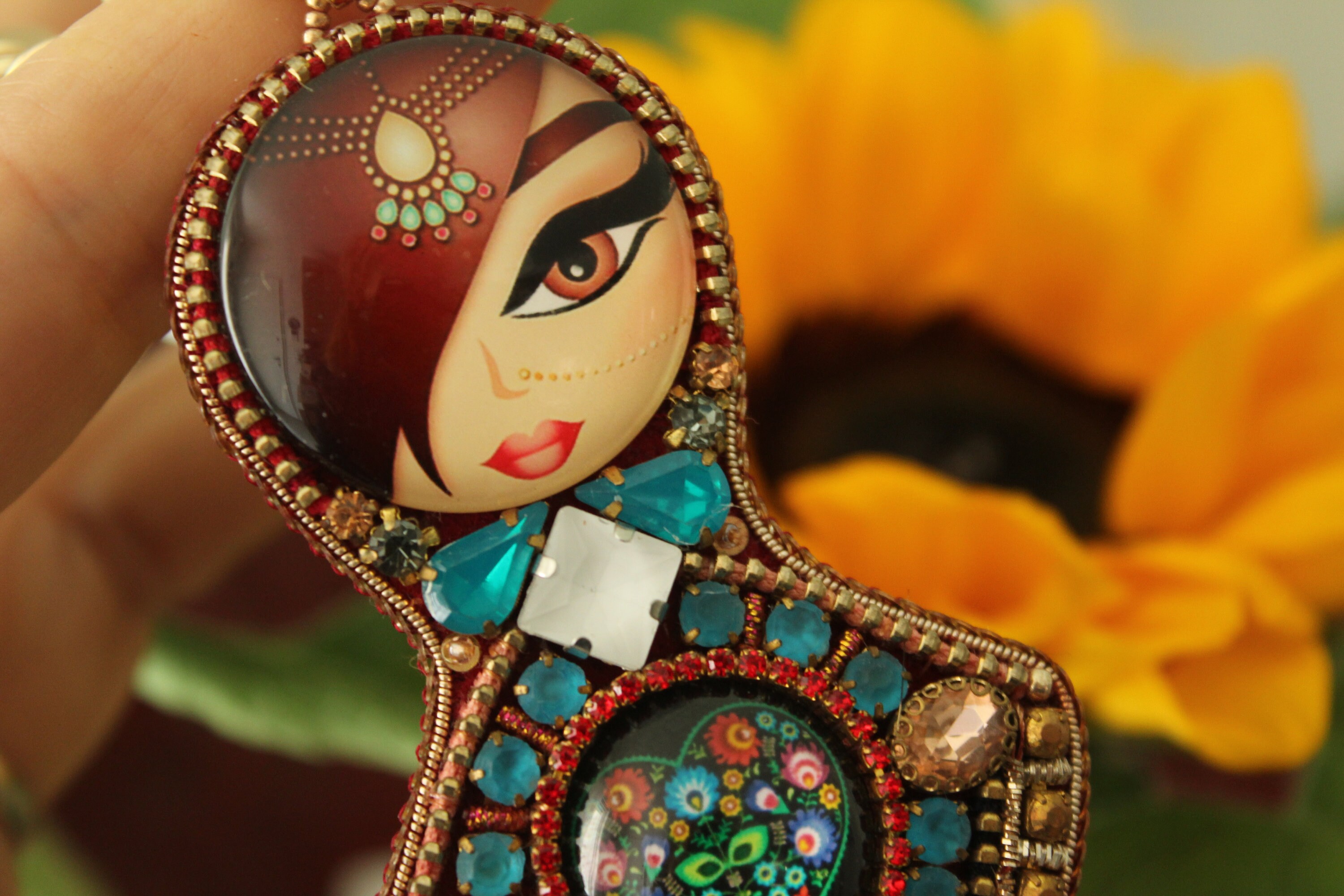 BESPORTBLE Rotating Matryoshka Keychain Charm Style Key Ring