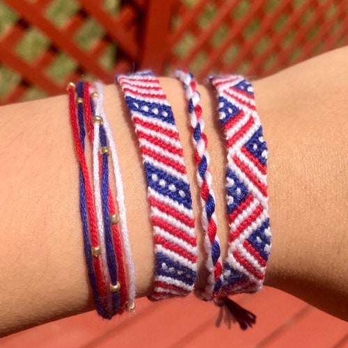 4th of July / Independence Day Friendship Bracelet Collection - Etsy