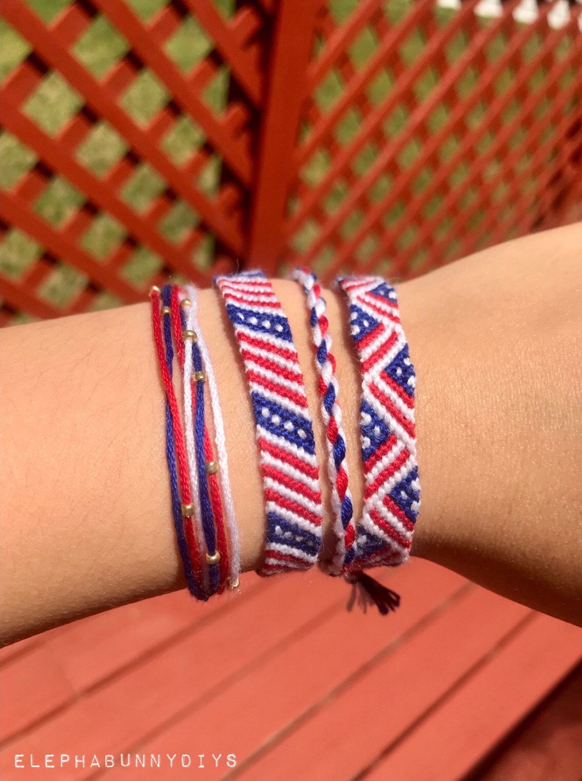 USA bracelet Independence DayString bracelet,patriotic bracelet,child bracelet Red white and blue star bracelet America bracelet His Her