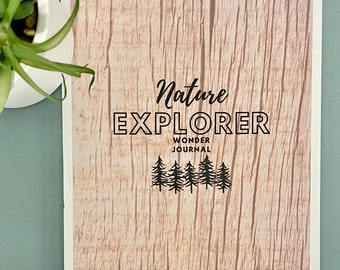 Nature Journal Kids Printable Homeschool Nature Study Journal Outdoor Learning Notebook Forest School Activity Nature Exploration Workbook