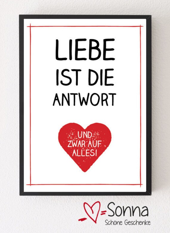Pdf Liebe Ist Die Antwort Auf Alles Pdf Etsy