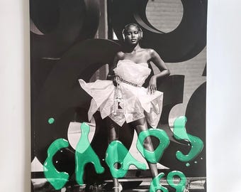 Chaos SixtyNine Issue 7 poster book, Adut Akech, Rare Special Edition, large format, discontinued, collectible art prints, Chanel Issue