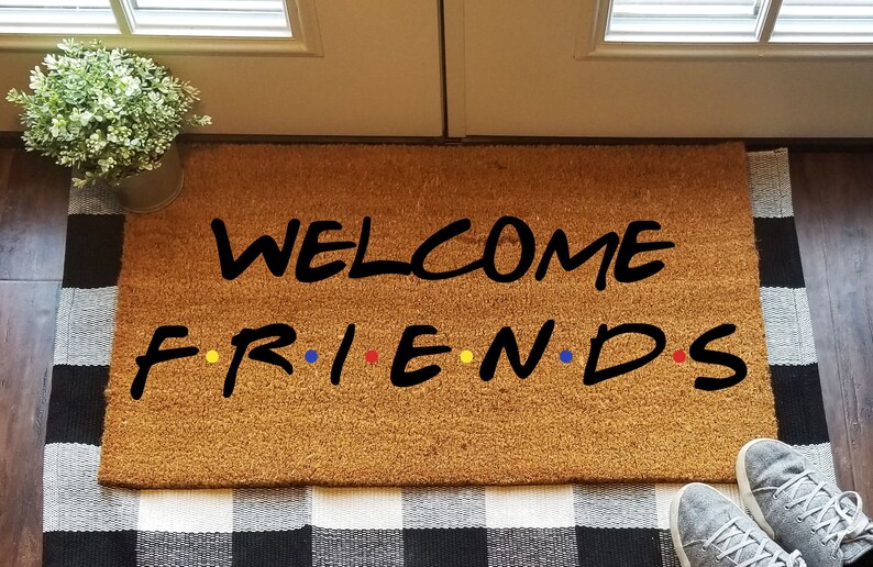 Friends Doormat Friends TV Show Door Mat Custom Rug Etsy