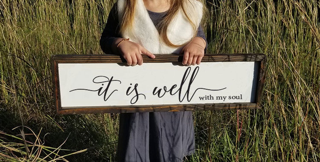 It is Well With My Soul Lyrics Wood-engraved Bookmark Hymns 