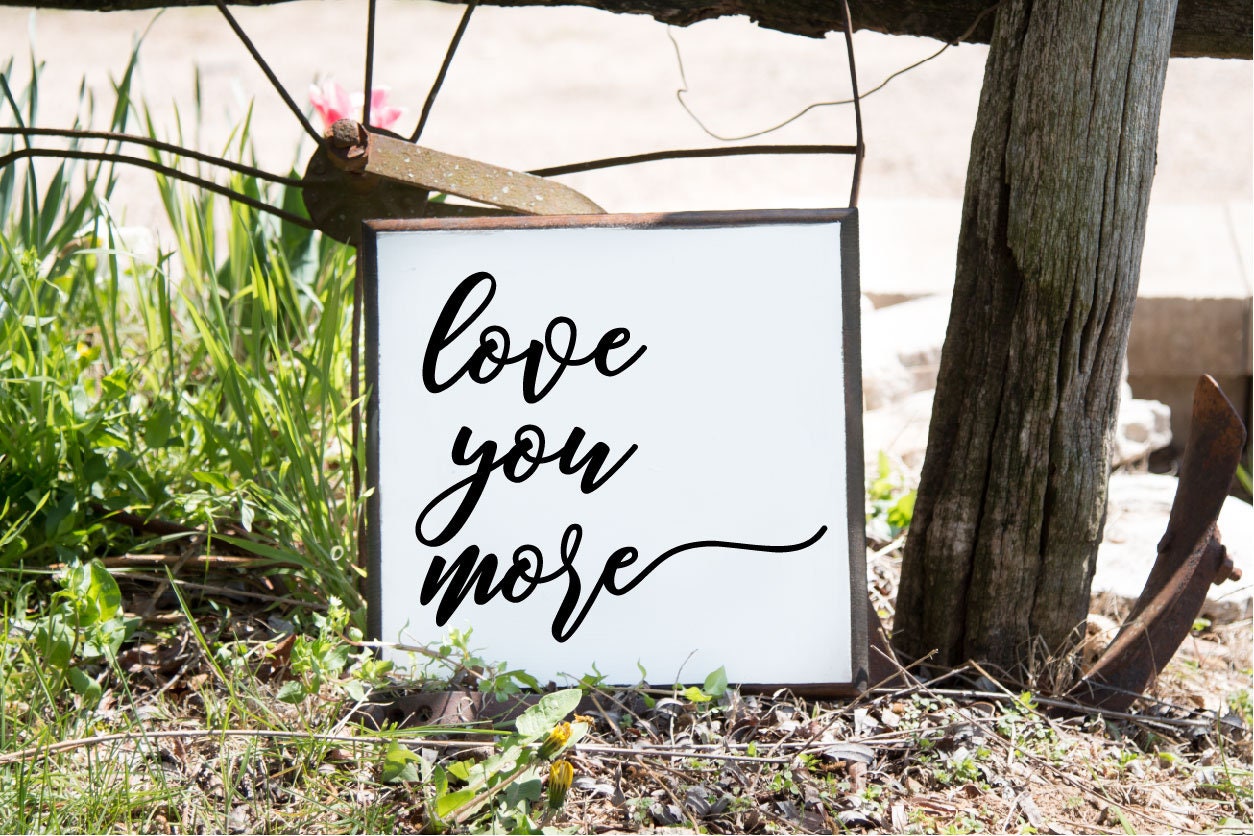Upgrade Your 16x48 Inches 'I Love You More I Love You Most' (Style 3) Canvas To 20x60 Inches main image 0