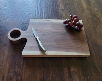 Black Walnut Charcuterie Style Cutting Board