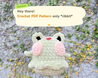 Frog Gyroid Crochet Pattern – 'Ribbitoid' Amigurumi (PDF Pattern)