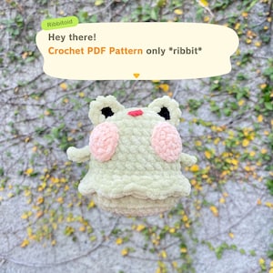 Ribbitoid - Frog Gyroid Crochet Patter, Frog Crochet, Frog Amigurumi