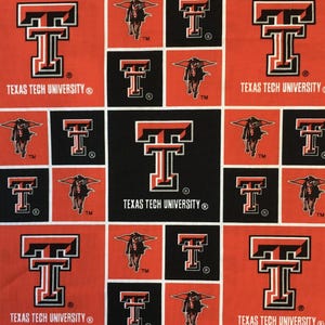 Trousse à cosmétiques en coton matelassée faite main : trousse de toilette de voyage universitaire en tissu TAMU Oklahoma UT Ole Miss UNT Mizzou Rice Texas Tech Virginia Tech Texas Tech