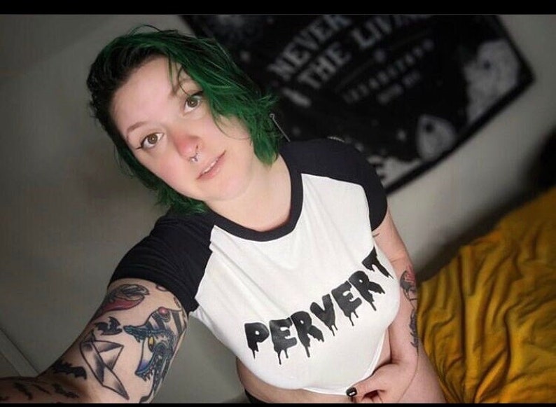 Top Prevert Pervert Crop Top Vixen Hot Wife - Etsy