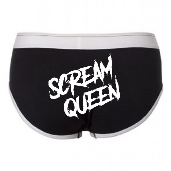 Scream queen Sexy halloween cute spooky fetish bdsm inspired boy cut underwear