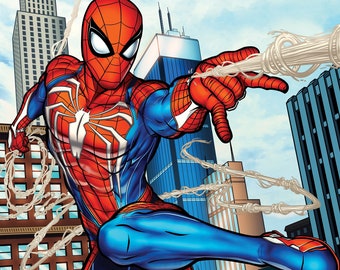 スパイダーマン アドバンスドスーツ オリジナルアートプリント