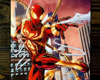 スパイダーマン アイアンスパイダー オリジナルアートプリント