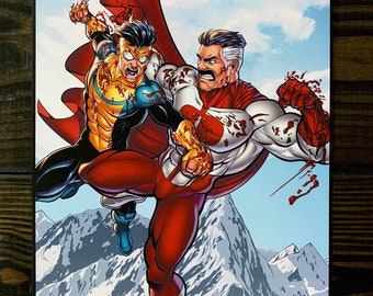 インヴィンシブル vs オムニマン オリジナルアートプリント