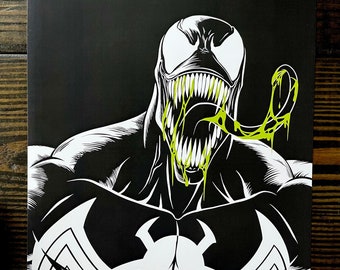 Venom Blackout Original Art Print