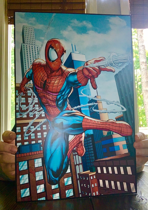 スパイダーマン オリジナルアートプリント - Etsy 日本