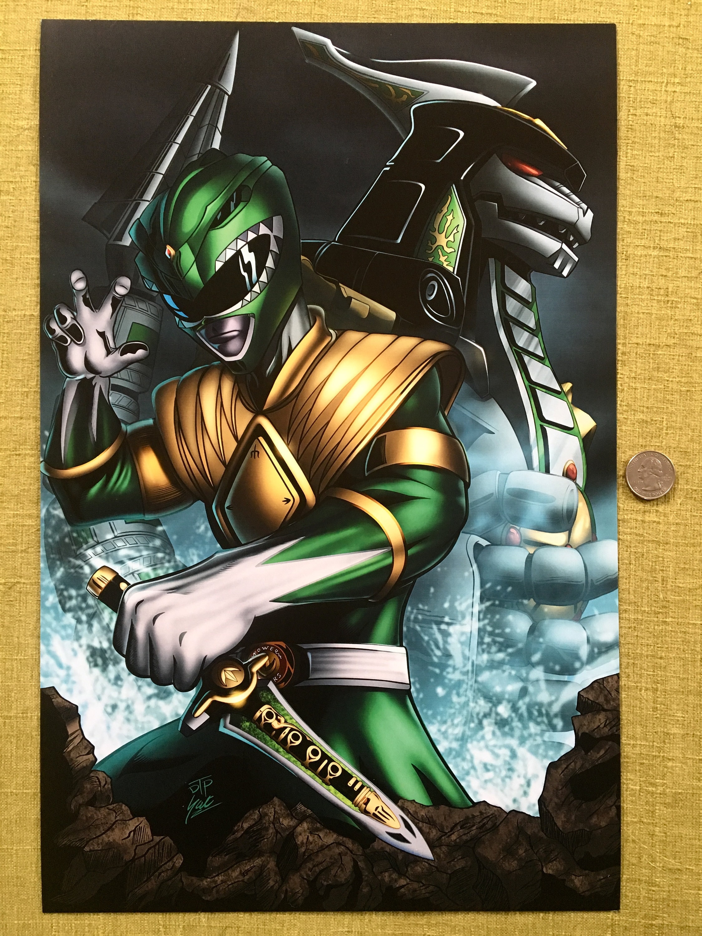 Green Ranger Art Print Etsy UK