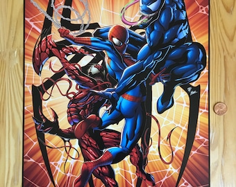【アートプリント・マーベル、スパイダーマン】ヴェノム　byアディ・グラノフ 675851-1.jpg