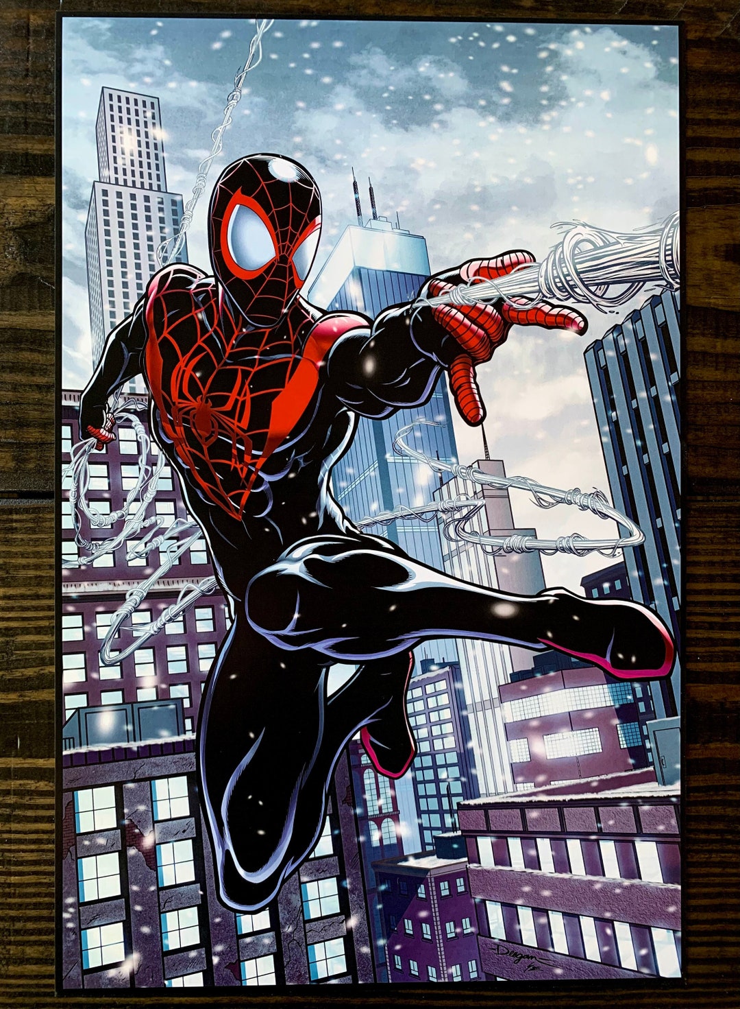 スパイダーマン アートプリント ポスター スパイダーマン ポスター - スパイダーマン プリント - ミッド