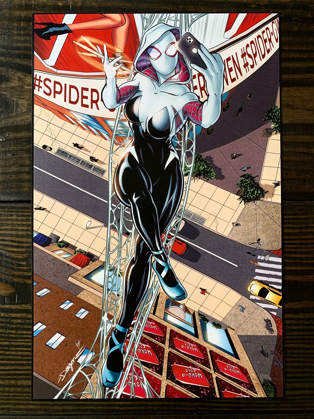 【限定250】「スパイダーマン スパイダーグウェン」直筆サイン入りアートプリント il_1080xN.3082557576_mkoq.jpg