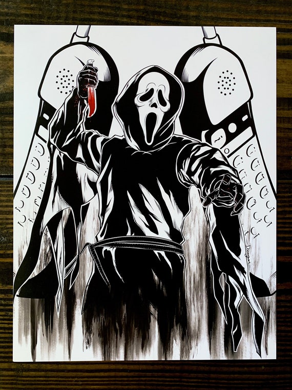 Ghost Face/ Scream Blood Print 